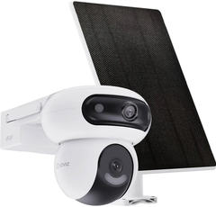 (Quà) 4G Ezviz HB90x Dual 8MP - Camera NLMT 2 măt ngoài trời | Dây 3 mét | Sạc 10W | Pin 10.400 mAh | IP65 | Có 4G, Có Wifi luôn | CS-HB90x/SP-R100 (4MP+4MP W4GA)