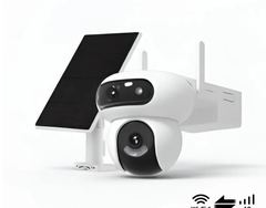 (Quà) 4G Ezviz HB90x Dual 8MP - Camera NLMT 2 măt ngoài trời | Dây 3 mét | Sạc 10W | Pin 10.400 mAh | IP65 | Có 4G, Có Wifi luôn | CS-HB90x/SP-R100 (4MP+4MP W4GA)