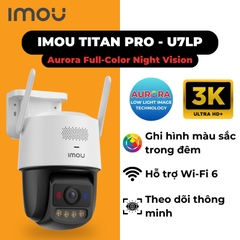 POE or Wifi IMOU TITAN U7LP 6MP, độ phân giải 3K Plus - Camera Wi-Fi xem Đêm như Ngày mà Không cần bật LED | Bắt được sóng 5.0Ghz