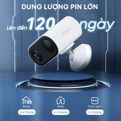 Camera Wi-Fi chạy pin 3MP IMOU Cell Go IPC-B32P-V2, đàm thoại 2 chiều, chống nước IP65
