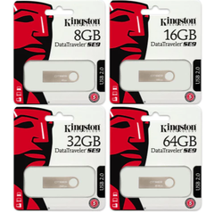 Bộ nhớ USB Kingston SE9 nhôm mini 128GB/ 64GB/ 32GB/ 16GB/ 8GB/ 4GB/ 2GB -  Hàng Công ty |do ✌5K PP | Bảo hành 2 năm - Bán theo SL30, lẻ +20k