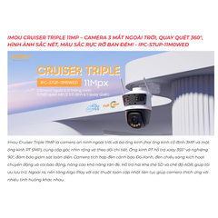 Camera Wi-Fi 11MP IMOU S7UP (Cruiser Z 3MP + 3MP + 5MP I 3 mắt 3 khung hình | Thùng 12c)