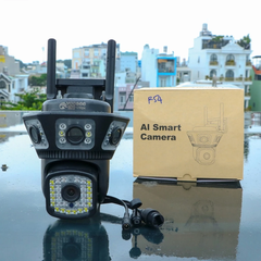 YOOSEE TAM NHÃN F54T-12MP Camera Wi-Fi 3 mắt 3 khung hình, mắt giữa trợ sáng - ngụy trang