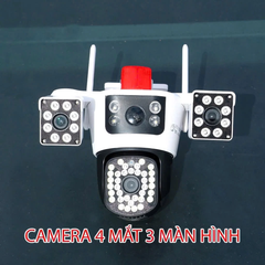 YOOSEE W950-20MP Camera Wi-Fi 4 mắt 3 khung hình (Hộp màu | Bảo hành 12 tháng | Thùng 12c)