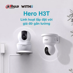 (2) Camera Wifi Dahua Hero H3T 3MP/5MP,Xoay 360 trong nhà, Đàm thoại 2 chiều ,Theo dõi chuyển động H3T/H5T