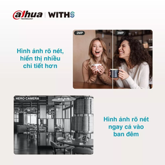 (2) Camera Wifi Dahua Hero H3T 3MP/5MP,Xoay 360 trong nhà, Đàm thoại 2 chiều ,Theo dõi chuyển động H3T/H5T