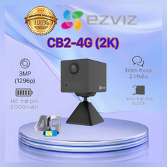 (2) EZVIZ CB2-2MP-Wifi | CB2-3MP-4G | BM1 - Cam siêu nhỏ, đế nam châm, Type-C, nhận thẻ 512G, Đàm thoại, góc rộng 108 độ, thùng 36C)
