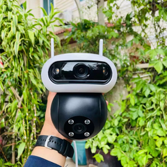 EZVIZ C90 8MP - Dual 2K plus + 2K plus (5,120 × 2880| Mắt trên Cố Định, mắt dưới xoay 360| Đàm thoại | Có màu ban đêm | Lắp ngoài trời)