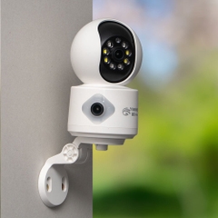 (Mới) Camera Wifi Yoosee QS415 với 2 Mắt Trong Nhà Góc Rộng, Xoay 360 Độ Có Màu Ban Đêm - Hỗ Trợ Đàm Thoại 2 Chiều - Logo 16MP
