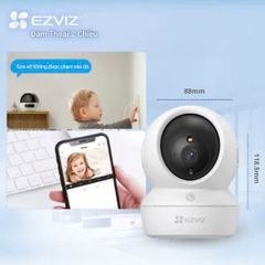EZVIZ H6c Pro 5MP Camera WI-FI Quay Quét 360 Độ, Chạm để gọi điện, Đàm thoại 2 chiều, Ghi hình màu ban đêm, thùng 30 cái