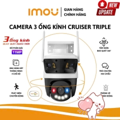 Camera Wi-Fi 11MP IMOU S7UP (Cruiser Z 3MP + 3MP + 5MP I 3 mắt 3 khung hình | Thùng 12c)
