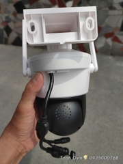 YOOSEE Q40A-18MP Camera Wi-Fi 2 mắt, có Báo động đỏ, hộp đỏ, PTZ ngoài trời, Xoay 360, đàm thoại, có màu, 2 Anten Wifi 6 - 2.4Ghz, thùng 30c