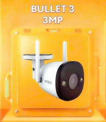 Camera Wi-Fi 3MP ngoài trời IMOU Bullet 3 COLOR | Đàm thoại 2 chiều I S3EP 2K I Chống nước IP67