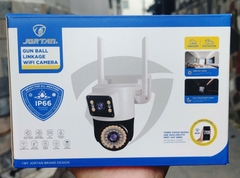 YOOSEE Q42A-16MP Camera WI-FI 2 mắt 42Led, hộp màu,  PTZ ngoài trời, Xoay 360, đàm thoại, có màu, 2 Anten Wifi 6 - 2.4Ghz, thùng 30c