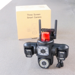 YOOSEE F56JD-20MPX Camera Wi-Fi 4 mắt 3 khung hình, có đèn báo động đỏ, chống trộm (Hộp màu | Bảo hành 12 tháng | Thùng 24c)