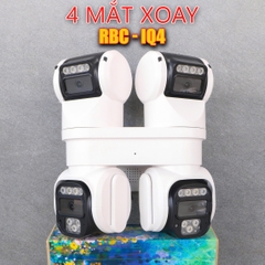 ICAM365 IQ4, Camera Wi-Fi 4 mắt thực, xoay 360 độ, đàm thoại, có màu, thùng 12c
