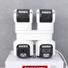ICAM365 IQ4, Camera Wi-Fi 4 mắt thực, xoay 360 độ, đàm thoại, có màu, thùng 12c