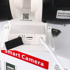 ICAM365 IQ4, Camera Wi-Fi 4 mắt thực, xoay 360 độ, đàm thoại, có màu, thùng 12c