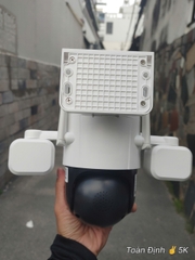 4G Net Solar PTZ Camera ESEECLOUD EXF-QS12-B6M4G, với 3 khung xoay độc lập (Sim 4G, Pin lên tới 72h, Tấm NLMT, chân đế dài, xoay 360 độ , đàm thoại, có màu, thùng 12 hộp)