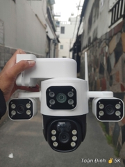 4G Net Solar PTZ Camera ESEECLOUD EXF-QS12-B6M4G, với 3 khung xoay độc lập (Sim 4G, Pin lên tới 72h, Tấm NLMT, chân đế dài, xoay 360 độ , đàm thoại, có màu, thùng 12 hộp)