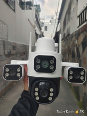 4G Net Solar PTZ Camera ESEECLOUD EXF-QS12-B6M4G, với 3 khung xoay độc lập (Sim 4G, Pin lên tới 72h, Tấm NLMT, chân đế dài, xoay 360 độ , đàm thoại, có màu, thùng 12 hộp)