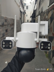 4G Net Solar PTZ Camera ESEECLOUD EXF-QS12-B6M4G, với 3 khung xoay độc lập (Sim 4G, Pin lên tới 72h, Tấm NLMT, chân đế dài, xoay 360 độ , đàm thoại, có màu, thùng 12 hộp)