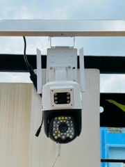 Tấm Pin Nặng lượng mặt trời - Solar Panel for Camera Yoosee, Imou, Ezviz, Dahua, Hikvision với nguồn 12V 40W & 80W | 2 Line | Bảo hành 1 năm | Thùng 2 bộ