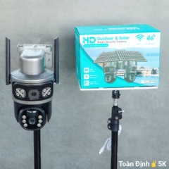 4G Solar Camera YOOSEE YS200 (Tích hợp sẵn SIM 4G, Pin lưu trữ 36h, Tấm NLMT, chân đế dài, xoay 360 độ , đàm thoại, thùng 10c)