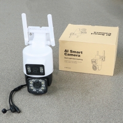 YOOSEE Q16D-16MP Camera Wi-Fi 2 mắt với 16 Led, PTZ ngoài trời, Xoay 360, đàm thoại, có màu, 2 Anten Wifi 6 - 2.4Ghz, thùng 30c