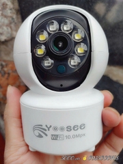 Camera Wi-Fi C6N Pro 10MP phiên bản YOOSEE A8LN (No LAN, sạc Micro USB, xoay 360 độ , gọi thoại 2 chiều, có màu ban đêm, thùng 30c)