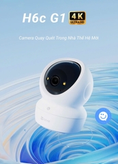 EZVIZ H6C G1 4K 8MP - Camera Wi-Fi "Anh Hói" với góc dọc tới 85 độ, Chạm để gọi điện, Đàm thoại 2 chiều, Ghi hình màu ban đêm, đặc biệt có True-WDR