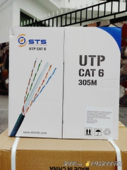 Cáp mạng LAN UTP CAT6 - 8 Lõi CCA - 305 mét - Thùng 2 cuộn - Thương Hiệu STS / VCOM / ENSOHO