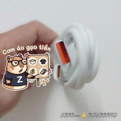 Dây sạc Type-C chuẩn USB 3.1 màu cam, zin bóc hộp Camera | Dài 1.5 mét (Bảo hành 3 tháng | 24 Tặng 1 | Thùng 200 sợi)