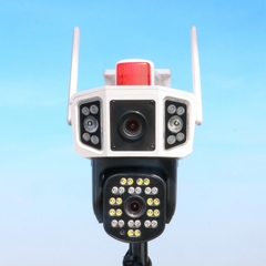 YOOSEE Mắt Diều Hâu T19WF  (Hộp màu, TypeC, xoay 360 độ , đàm thoại, có màu, 2 mắt 2 khung độc lập, thùng 30c)