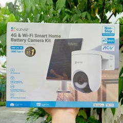Ezviz AOV Năng Lượng Mặt Trời HB8C - 4G & WIFI Smart Home Battery Camera Kit: Solar 5W | Pin 5.200 mAh | Kết nối kép: Hỗ trợ 4G & Wifi 6