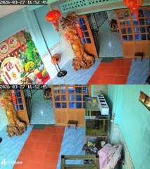 YOOSEE Q82 Red - Camera H7C phiên bản YOOSEE, cổng TypeC, Đế xoay 360 độ , đàm thoại, có màu, 2 mắt 2 khung độc lập, thùng 30c