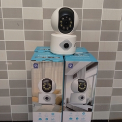 YOOSEE Q88 Blue - Cổng TypeC, Đế xoay 360 độ , đàm thoại, có màu, 2 mắt 2 khung độc lập, thùng 30c, tên khác QS415-C | Q5