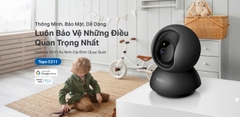 Camera IP Wifi TP-Link TAPO C211 3MP (2304×1296) - Màu đen ngụy trang, ẩn mình vào tường đen