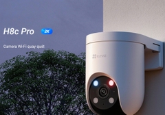 *(5.0Ghz) EZVIZ H8c Pro Wi-Fi 3K (5MP, đèn ĐỎ XANH) - Cảnh báo tức thì, Hợp chuẩn An ninh | Đêm vẫn có màu | Đàm thoại | Xoay 360 | Tích hợp luôn AI nhận diện người và xe | Wifi 2 tần số 2.4Ghz và 5.0Ghz - Mua kèm H3C/C3TN 2MP, giảm 20,000đ