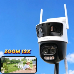 4 Mắt IMOU S76DP 13M, nickname IMOU PANO Z ( 4MP + 4MP + 5MP + Zoom) - IPC-S76DP-13M0N - Camera siêu zoom 12X & Góc Rộng 4 Ống kính, bắt tốt sóng wifi 5.0Ghz