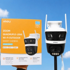4 Mắt IMOU S76DP 13M, nickname IMOU PANO Z ( 4MP + 4MP + 5MP + Zoom) - IPC-S76DP-13M0N - Camera siêu zoom 12X & Góc Rộng 4 Ống kính, bắt tốt sóng wifi 5.0Ghz