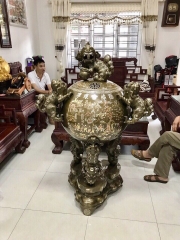 Đỉnh Đồng Thất Lân Vờn Cầu Cao Cấp Chuẩn Phong Thủy | Thu Hút Tài Lộc
