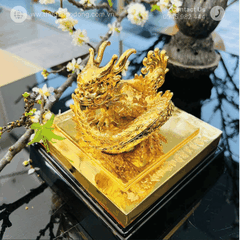 Ấn rồng sắc mệnh Chi Bảo mạ vàng 24k - Quà Tặng Doanh Nhân, Sếp sang trọng, phong thủy