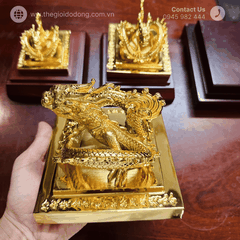 Ấn rồng sắc mệnh Chi Bảo mạ vàng 24k - Quà Tặng Doanh Nhân, Sếp sang trọng, phong thủy