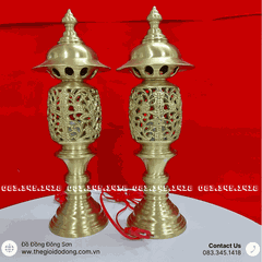 Bộ Đỉnh Đồng Ngũ Sự Thờ Gia Tiên Bằng Đồng Vàng Chính Hãng