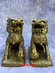 Tượng Kỳ Lân Cánh Bằng Đồng
