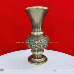 Bình Hoa Bàn Thờ Bằng Đồng Cao 30cm