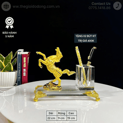 Quà Tặng Phong Thủy Để Bàn – Ống Đựng Bút Mã Đáo Thành Công | Món Quà Ý Nghĩa Cho Công Việc & Sự Nghiệp