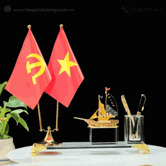 Quà Tặng Khách Hàng, Đối Tác – Ống Đựng Bút Để Bàn Thuận Buồm Xuôi Gió Sang Trọng Ý Nghĩa