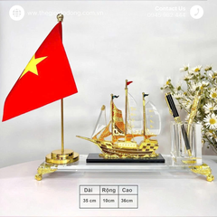 Quà Tặng Khách Hàng, Đối Tác – Ống Đựng Bút Để Bàn Thuận Buồm Xuôi Gió Sang Trọng Ý Nghĩa